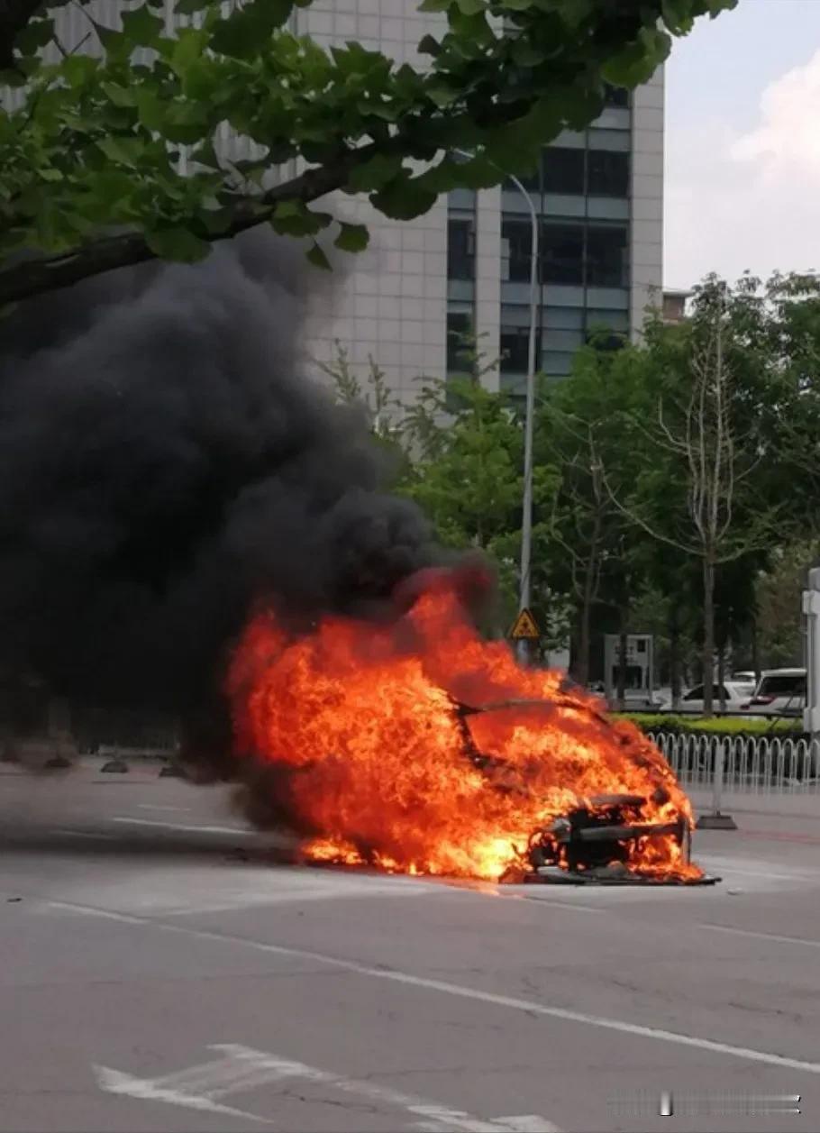 博主爆料一新能源汽车自燃起火：保险公司拒赔